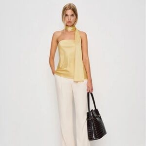 NWT • Sienna satin top in sunshine - size 6